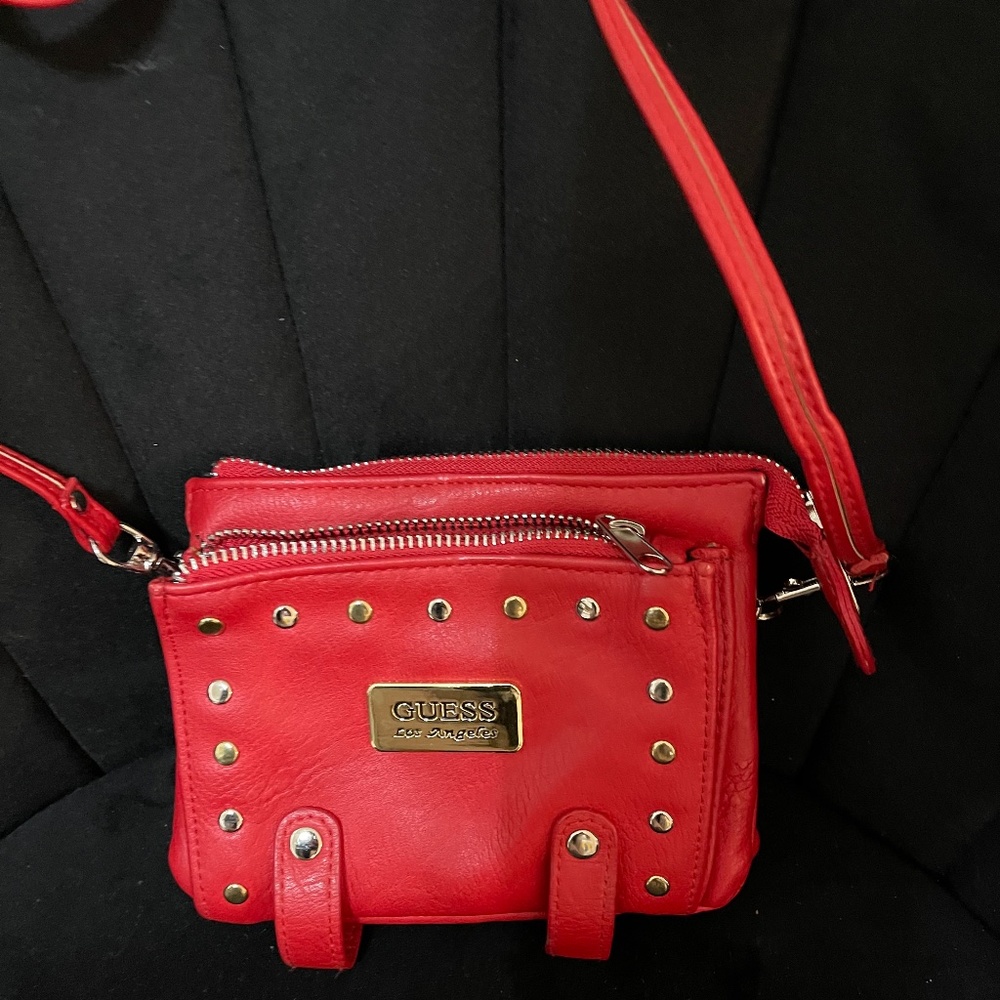Small Guess Red Crossbody Bag